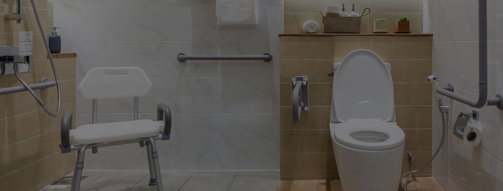 Rénovation de salle de bain PMR en Sud Gironde